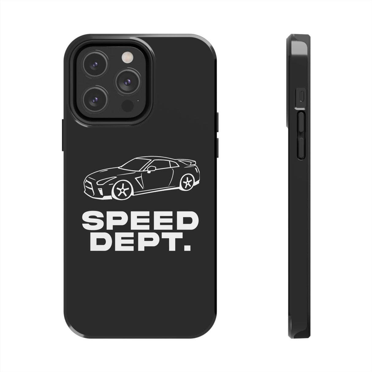 "Speed Dept." Tough Phone Case (Black)