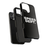 "Speed Dept." Tough Phone Case (Black)