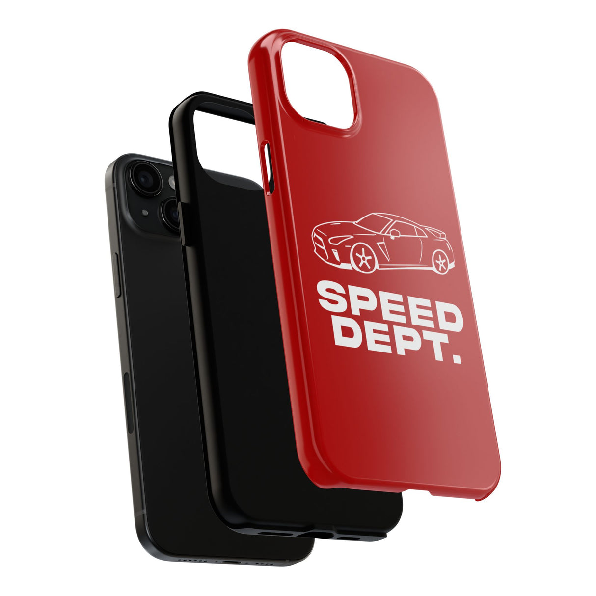"Speed Dept." Tough Phone Case (Red)