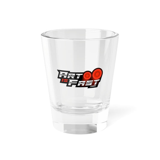 "Art is Fast" Shot Glass