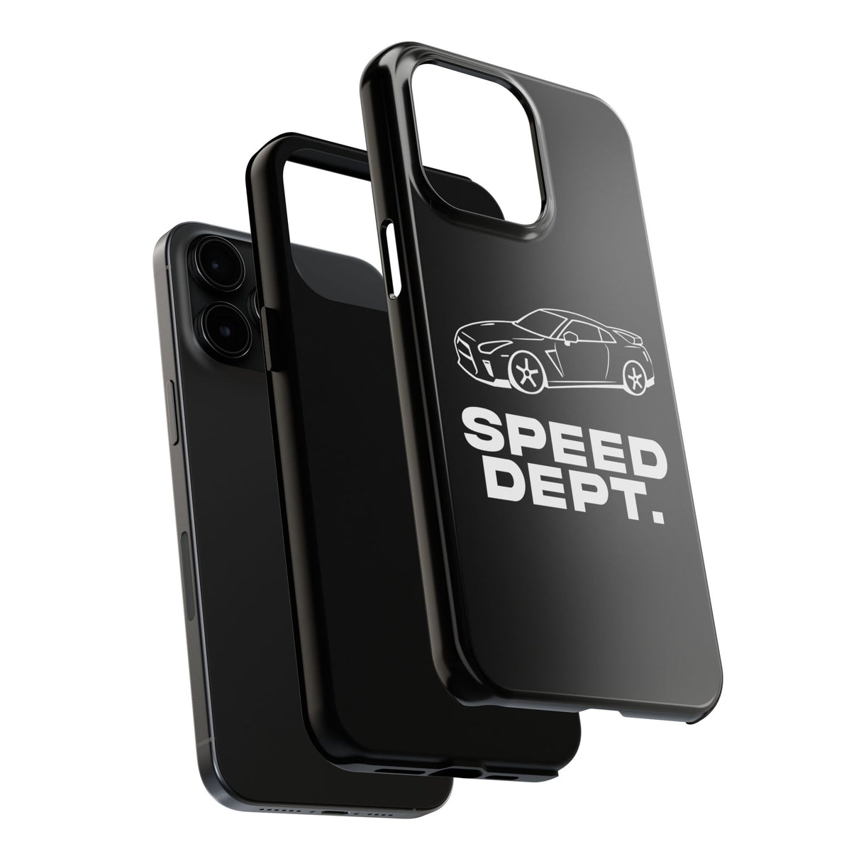 "Speed Dept." Tough Phone Case (Black)
