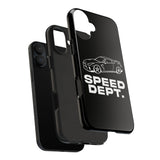 "Speed Dept." Tough Phone Case (Black)