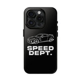 "Speed Dept." Tough Phone Case (Black)