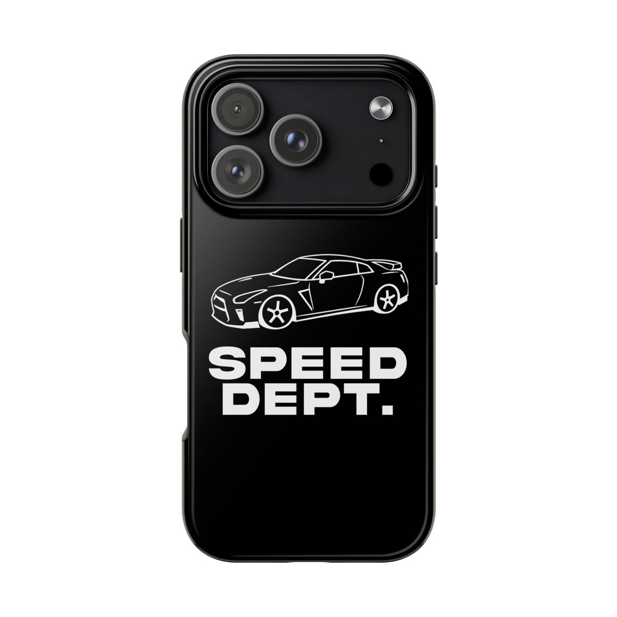 "Speed Dept." Tough Phone Case (Black)