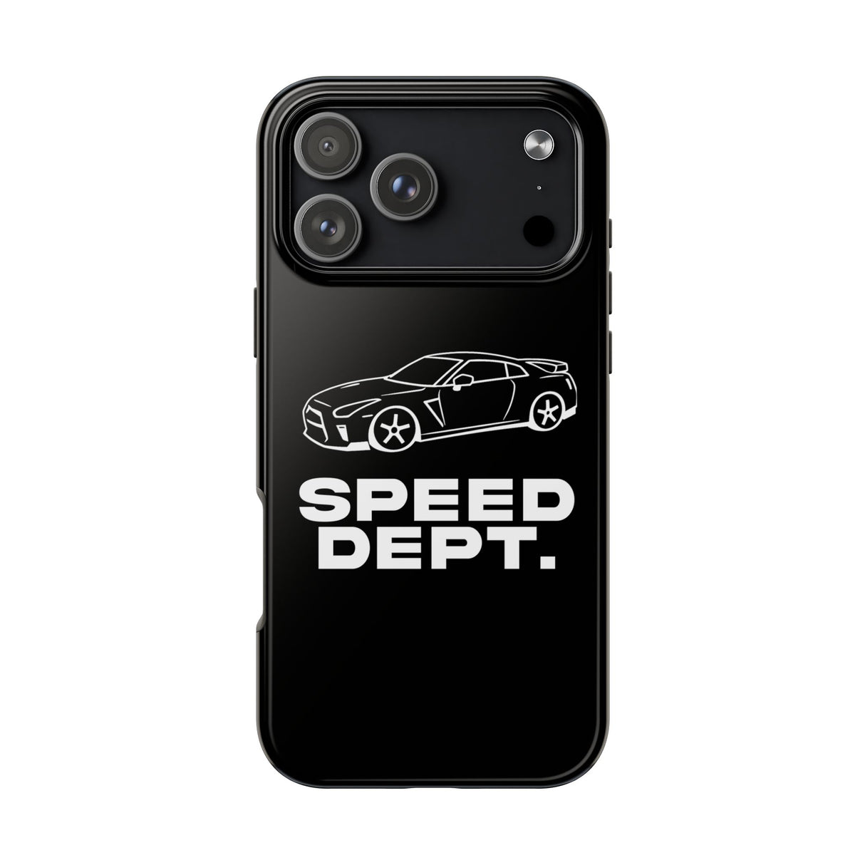 "Speed Dept." Tough Phone Case (Black)