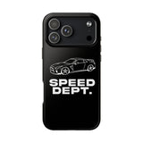 "Speed Dept." Tough Phone Case (Black)