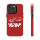 "Speed Dept." Tough Phone Case (Red)