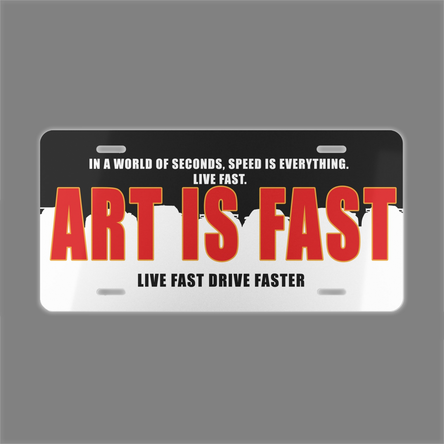 Art Is Fast "Live Fast" Plate