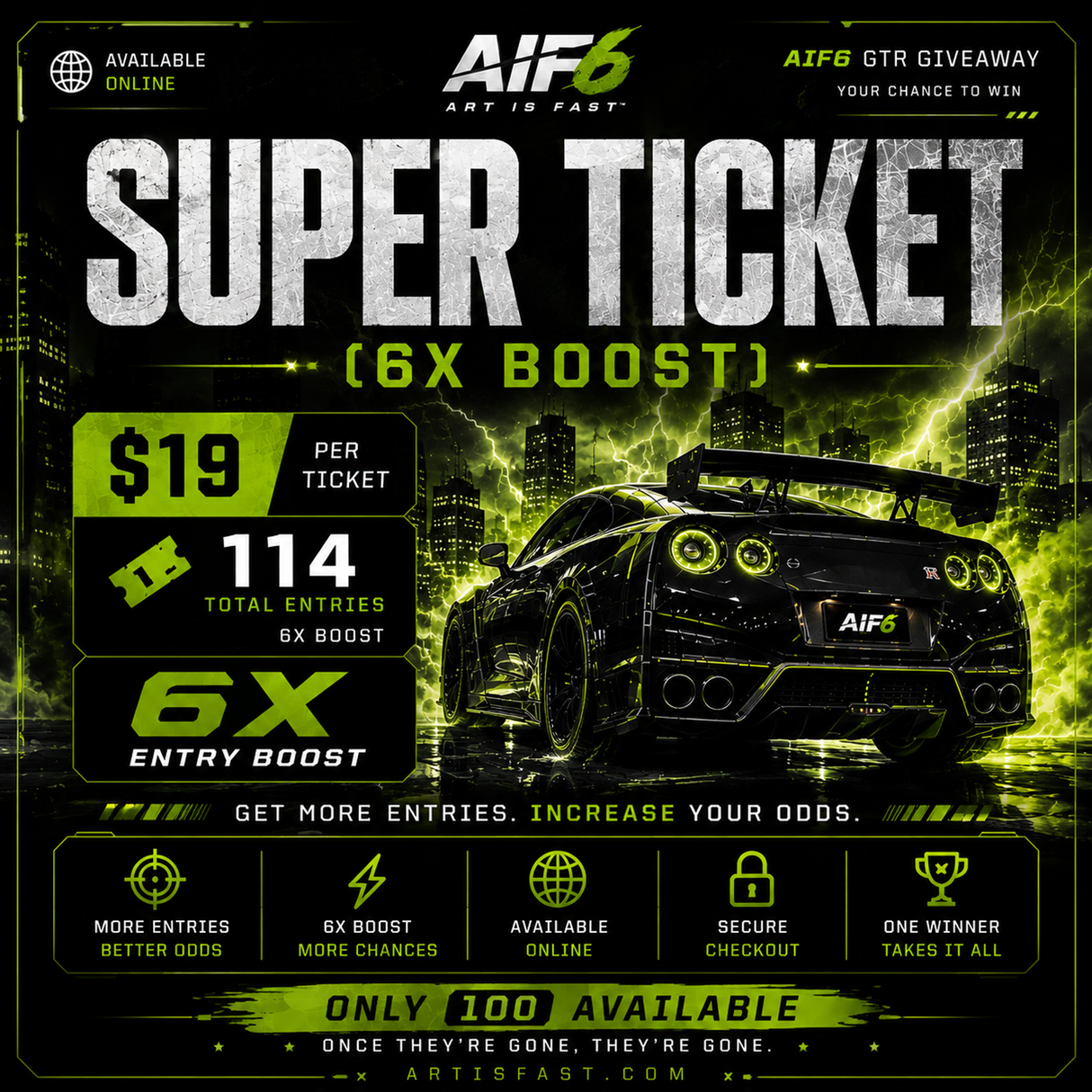 SUPER TICKET (6X ENTRY BOOST)